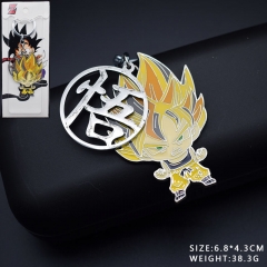 Dragon Ball Z Goku Cosplay Cartoon Pattern Decorative Alloy Anime Keychain