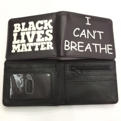I can't breathe Game Pattern Cosplay PU Coin Purse Anime Wallet