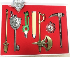 The Seven Deadly Sins Anime Keychain Weapon Set