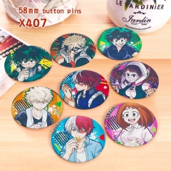 3 Styles Boku no Hero Academia/My Hero Academia Custom Design Pin Cartoon Anime Badge Brooches Set