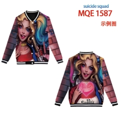 3 Styles Suicide Squad Movie Pattern For Adult Cosplay Anime Baseball Uniform