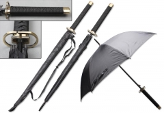 Bleach Anime Black Umbrella with Metal Umbrella Handle