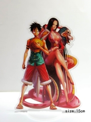 One Piece Cartoon Model Acrylic Figure Collection Anime Standing Plates 15cm
