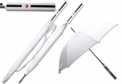 Naruto Sasuke Anime White Umbrella with Metal / Wooden Umbrella Handle