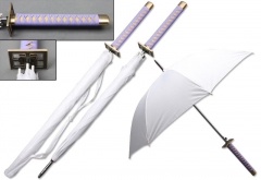 Bleach Anime White Umbrella with Metal Umbrella Handle
