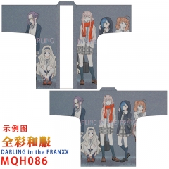 5 Styles DARLING in the FRANXX Free Size Japanese Clothes Color Printing Polyester Anime Kimono