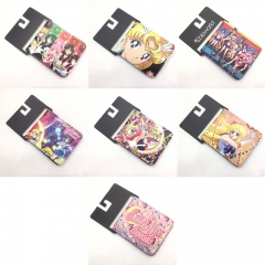 9 Styles Pretty Soldier Sailor Moon Anime PU Coin Purse Anime Wallet