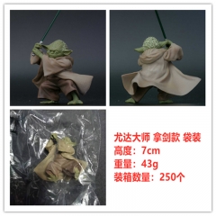 7CM Star Wars Yoda Move Anime PVC Figure Toy