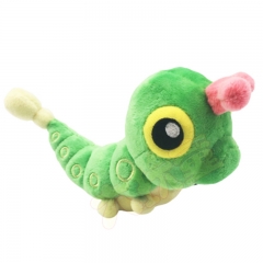 16*12CM Pokemon Caterpie Cartoon Character For Kids Collectible Doll Anime Plush Toy