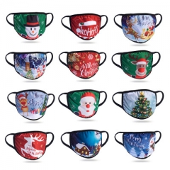 13 Styles Christmas Theme Led Light Polyester Mask