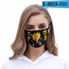 30 Styles Dragon Ball Z For Adult and Child Customizable Anime Face Dust Masks