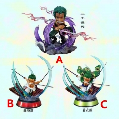 3 Styles One Piece Zoro Japanese Anime Figure Toy Collection Doll