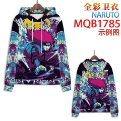 16 Styles Naruto Color Printing Patch Pocket Hooded Anime Hoodie