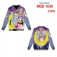 10 Styles Pretty Solider Sailor Moon Pattern For Adult Cosplay Anime Baseball Uniform