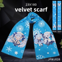 Hatsune Miku Anime Double side Velvet Scarf  Can Be Customized With Your Pictures