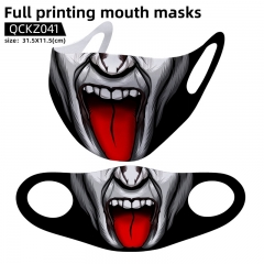 5 Styles Halloween Colorful Printing Mask Face Mask Can Be Customized
