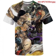 35 Styles One Punch Man Cosplay Japanese Anime Milk silk fabric Child T shirts