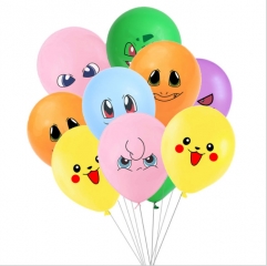 6 Styles Pokemon Pattern Decorative For Party Anime Latex Balloon (100pcs/set)