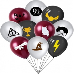 3 Colors Harry Potter Pattern Decorative For Party Anime Latex Balloon (100pcs/set)