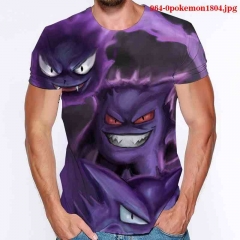 28 Styles Pokemon Cosplay Japanese Anime Milk silk fabric Men T shirts