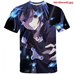 20 Styles Sword Art Online  Cosplay Japanese Anime Milk silk fabric Child T shirts