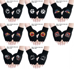 8 Styles Among us Winter Knitted Gloves Anime Mittens