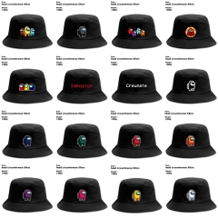17 Styles Among us Popular Game Fisherman Sun Hat Cap Anime Bucket Hat