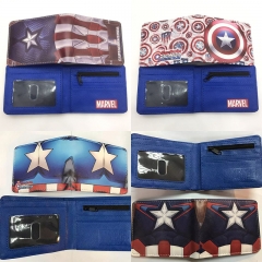 5 Styles Captain America Moive  PU Wallet and Purse