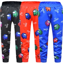 3 Colors Among Us Game Pattern For Kids Polyester Anime Long Pants