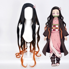 Demon Slayer: Kimetsu no Yaiba Kamado Nezuko Character Hign-temperature Resistance Fibre Anime Wig