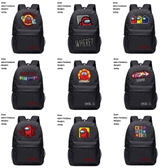 12 Styles Among Us Game Pattern Canvas Anime Backpack School Bag