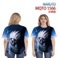 6 Styles Naruto Cartoon 3D Printing Short Sleeve Casual T-shirt (European Sizes)