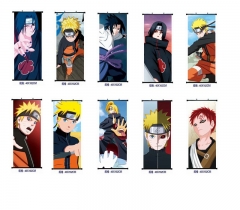 13 Styles Naruto Cosplay Cartoon Wall Scrolls Decoration Anime Wallscrolls
