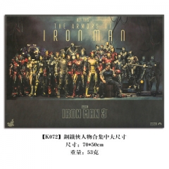 Iron Man Home Decoration Retro Kraft Paper Anime Poster