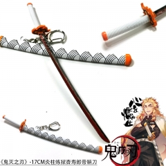 17CM Demon Slayer: Kimetsu no Yaiba Rengoku Kyoujurou Anime Sword Weapon with Scabbard