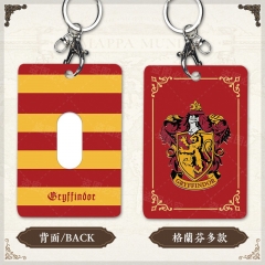 3 Styles Harry Pottter Hogwarts Gryffindor Slytherin Keychain Card Cover