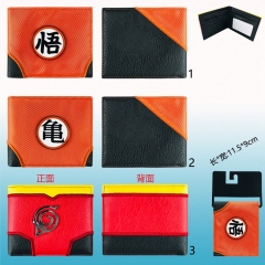 3 Styles Dragon Ball Z Naruto Cosplay Stitched two fold wallet