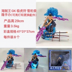 GK ONE PIECE STAMPEDE Roronoa Zoro Anime PVC Figure Collection Gift Model Toy With Light