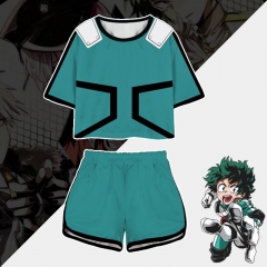 10 Styles Boku no Hero Academia/My Hero Academia Anime T-shirt and Shorts Set