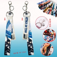 Attack on Titan/Shingeki No Kyojin Cartoon Cosplay Pendant with Bell Ribbon Keychain