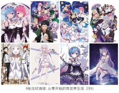 Re:Life in a Different World from Zero Printing Collection Anime Paper Posters (8pcs/set)