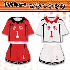 16 Styles Haikyuu Nekoma High School T-shirt and Shorts Set
