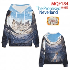 10 Styles The Promised Neverland Color Printing Hooded Anime Hoodie ( Thick )
