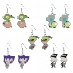5 Styles Invader ZIM Decorative Anime Alloy Earring
