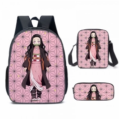 25 Styles Demon Slayer: Kimetsu no Yaiba For School Student Anime Backpack+Shoulder Bag+Pencil Bag (Set)