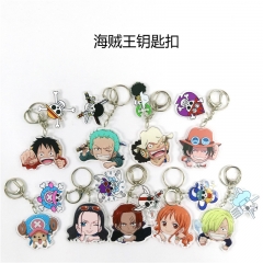 12 Styles One Piece Japanese Anime Keychain Keyrings
