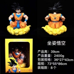 GK Dragon Ball Z Goku Sitting Style Cartoon Character Anime PVC Figure