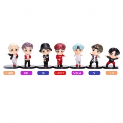 6 Ver. TinyTAN K-POP BTS Bulletproof Boy Scouts Anime PVC Figure (Set)