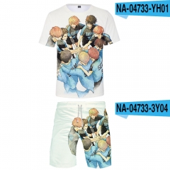 10 Styles 2.43 Seiin High School Boys Volleyball Team Cosplay 3D Digital Print Anime T-shirt and Shorts Set