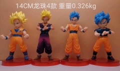 14 CM Dragon Ball Z Anime Figure Toy 4pcs/set